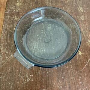 Vintage 1940s Pyrex Flameware C-R 817 B Blue Tint‎ Pan Skillet Bowl USA